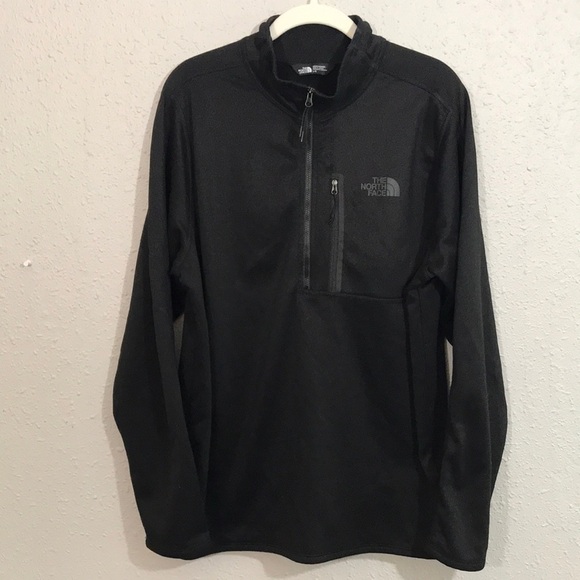 The Northface Mens Black 1/4 Zip Long Sleeve Fleece size L - Picture 1 of 10